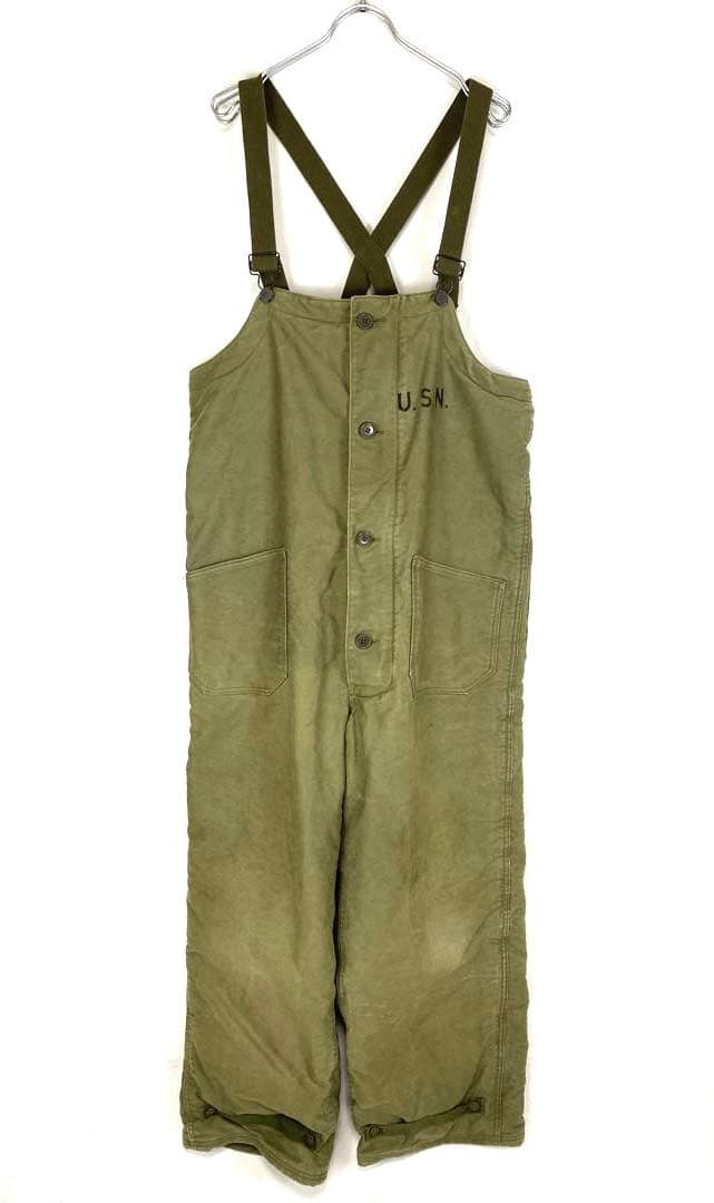40s ビンテージ US NAVY デッキパンツ N-1 米軍実物 M