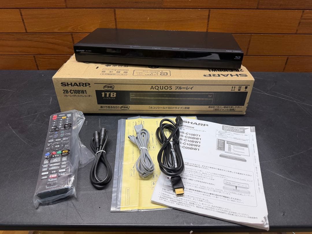 SHARP AQUOS ブルーレイレコーダー　2B-C10BW1 動作確認済
