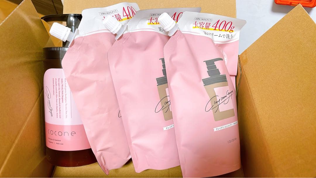 新ボトルcocone クレイクリームシャンプー