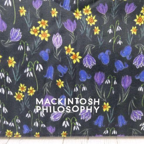 マッキントッシュ 晴雨兼用傘 折りたたみ傘 スノーブルガーデン ディープブルー