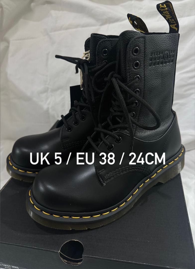 マミッコ24cm MM6 ドクターマーチン 10ホール ブーツ 1490