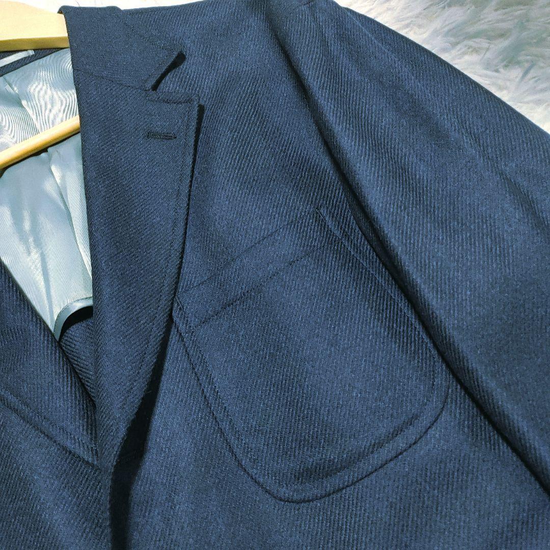 Loro Piano カシミヤ混　テーラードジャケット　ネイビー　大きめ　L