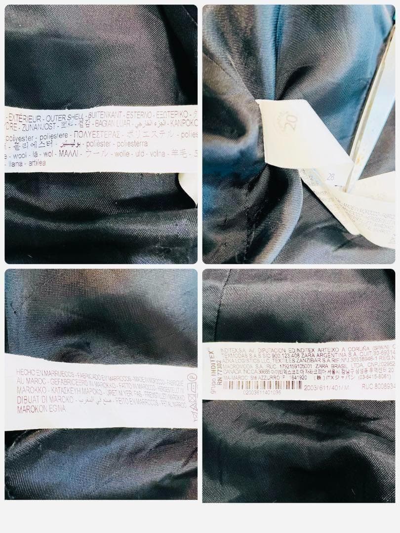 近年 ZARA×adererror テーラードジャケット ネイビー Mサイズ