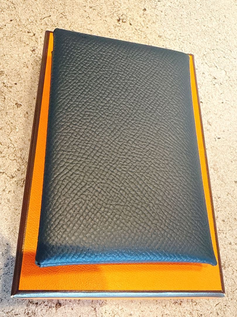 HERMES エルメス ガルヴィ　未使用品　ブルーインディゴ