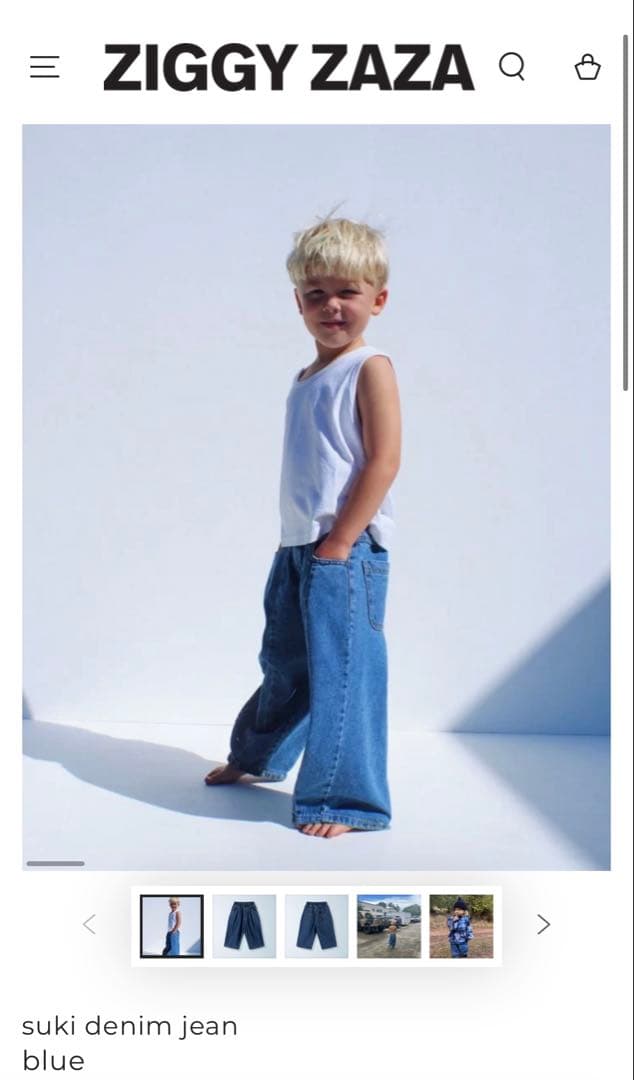 【新品未使用】ziggy zaza suki denim jean 2-3y