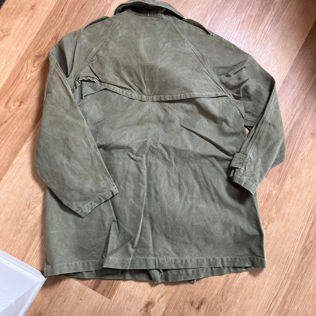 30s 40s ビンテージ フランス軍　モーターサイクルコート