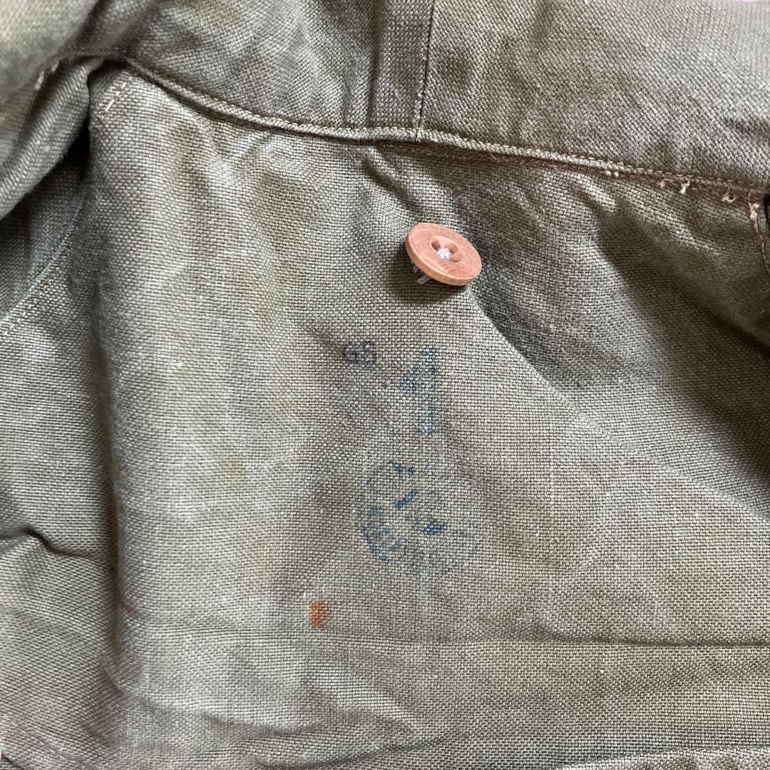 30s 40s ビンテージ フランス軍　モーターサイクルコート