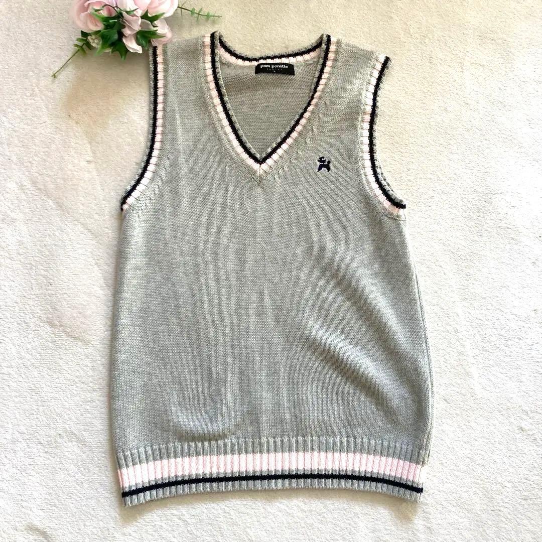 美品✨ ポンポネットL 160 卒服 受験 面接 6点セット　ベストもあり