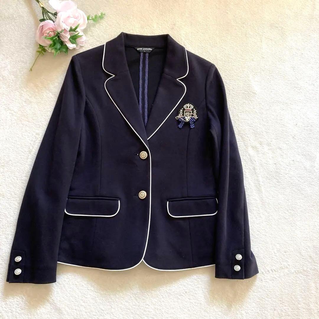 美品✨ ポンポネットL 160 卒服 受験 面接 6点セット　ベストもあり