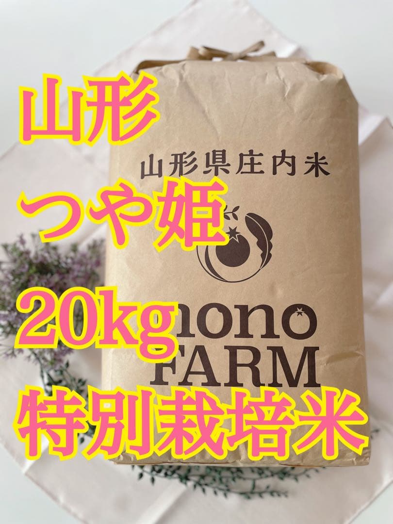 つや姫　山形　20kg 令和7年　特別栽培米