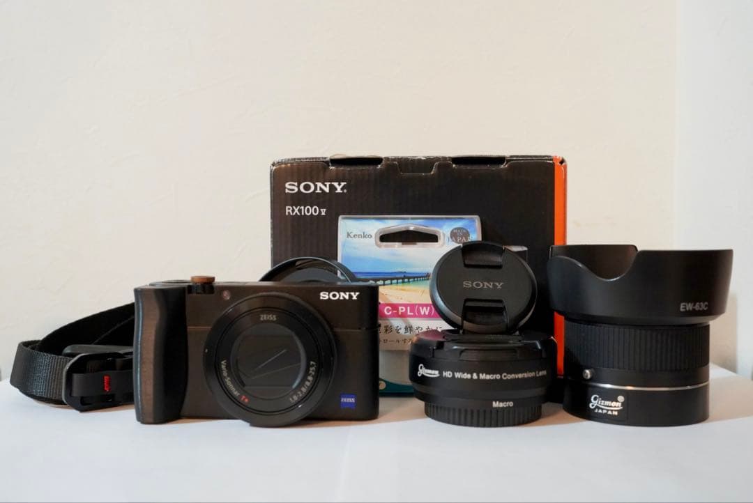 【付属品多数極美品】SONY RX100M5+ワイド&マクロコンバージョンレンズ
