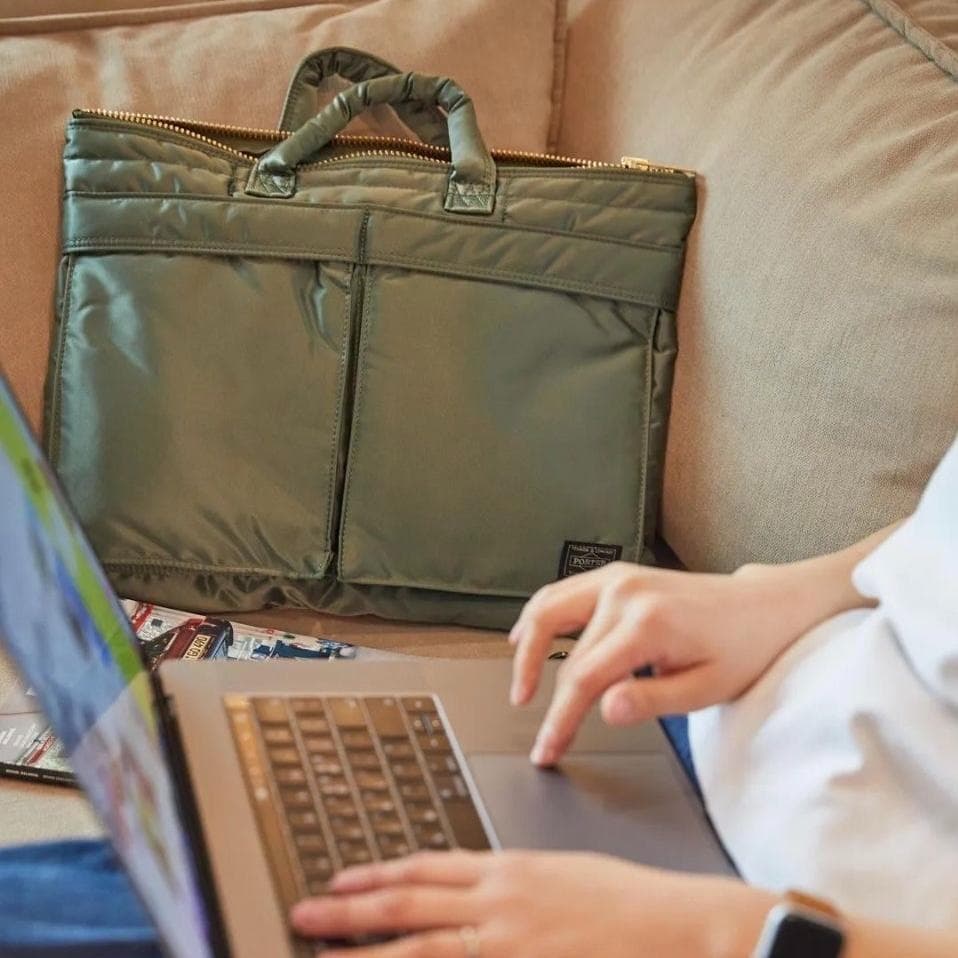 PORTER＿新型TANKER SHORT HELMET(L)＿タンカーグリーン