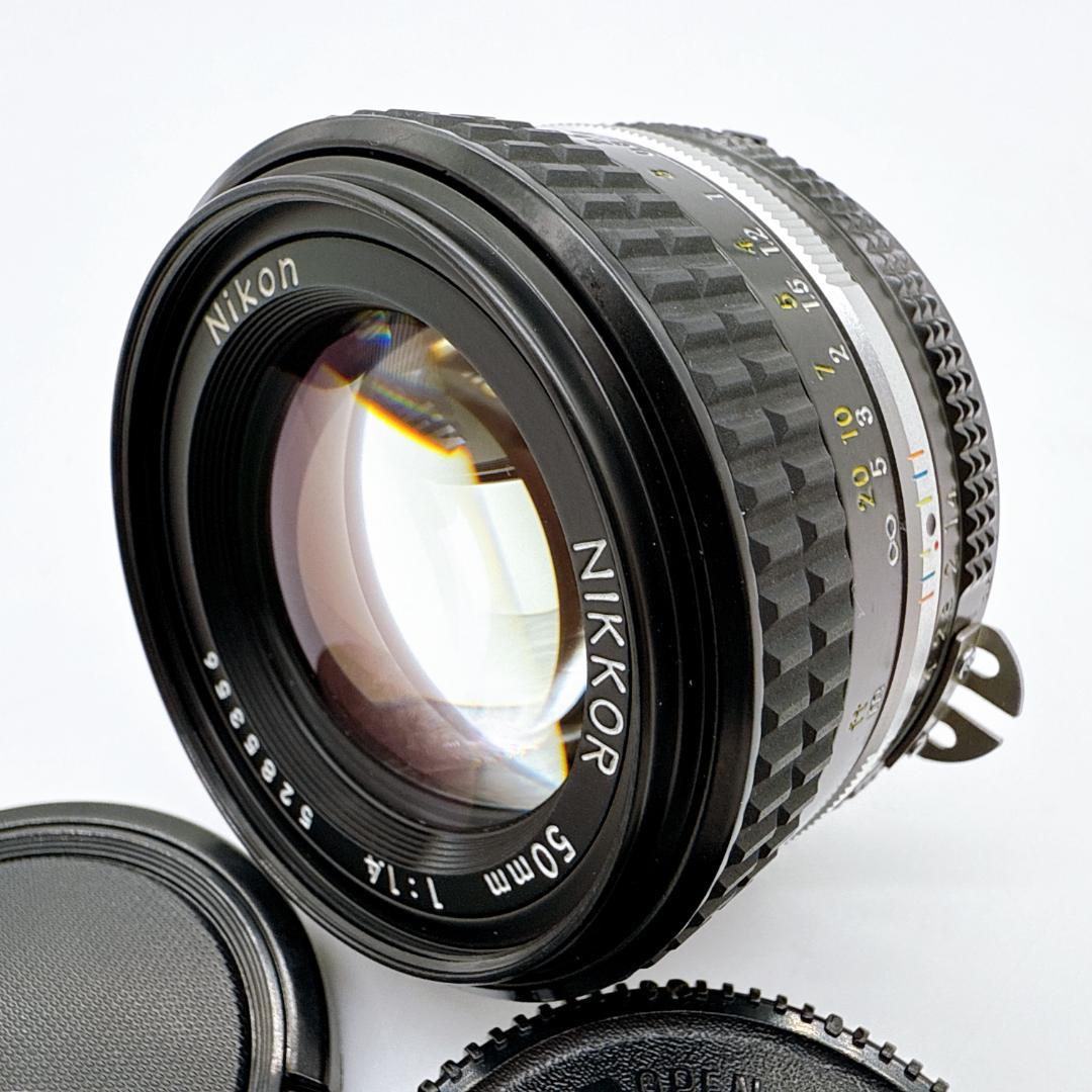 Nikon Ai-S NIKKOR 50mm F1.4 人気単焦点レンズ 美品