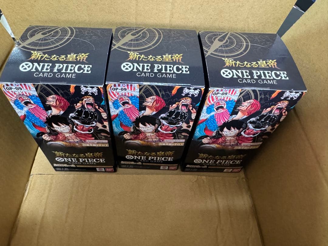 【新品未開封テープ付き】ワンピースカード OP-09 3box