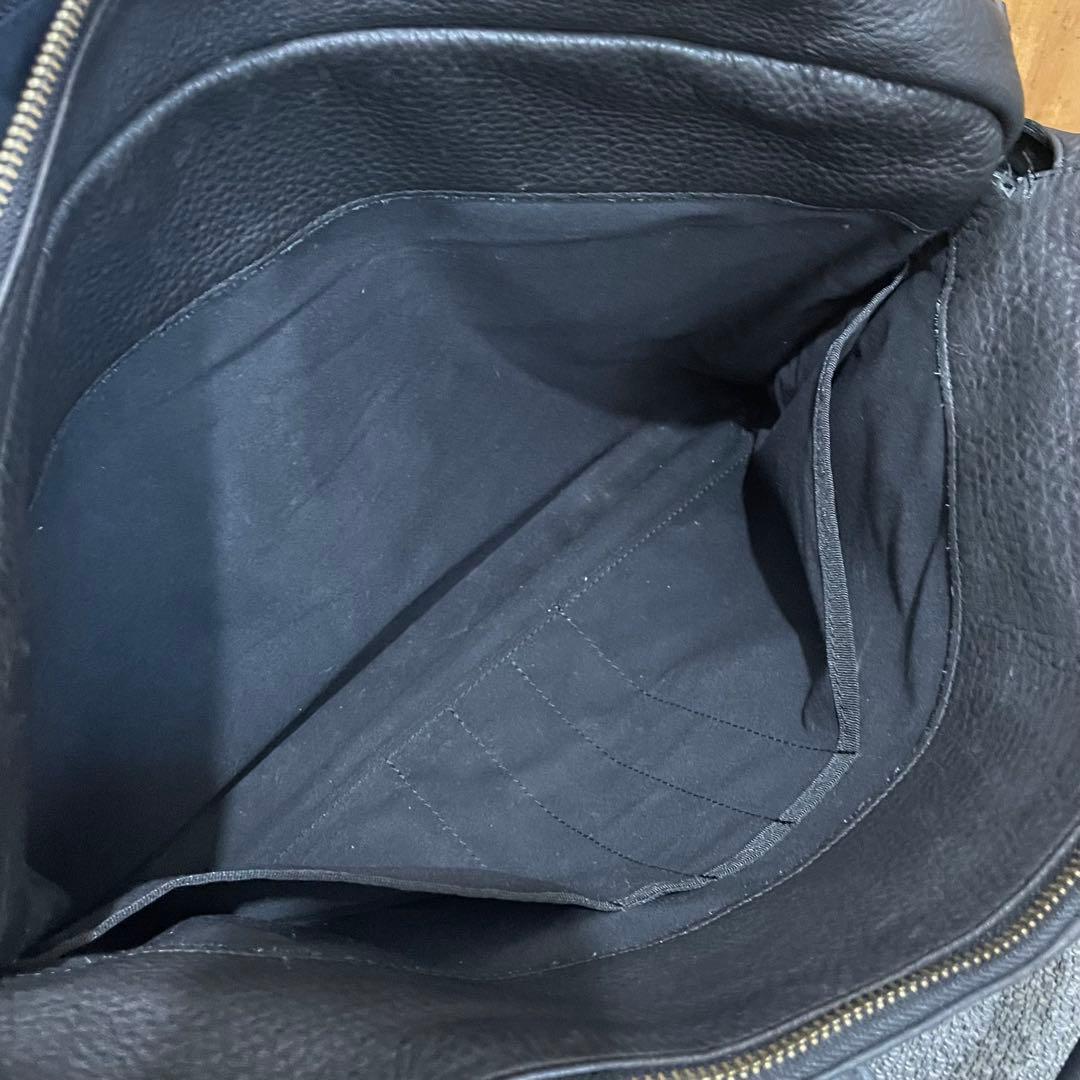 シボ革 ✨ ポーターウィズ 黒2way 3層 大容量A4オールレザー ビジネス