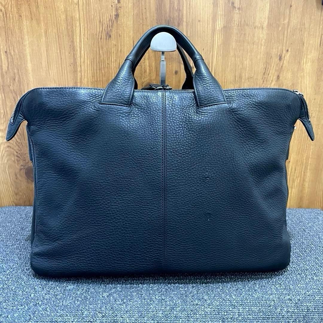 シボ革 ✨ ポーターウィズ 黒2way 3層 大容量A4オールレザー ビジネス