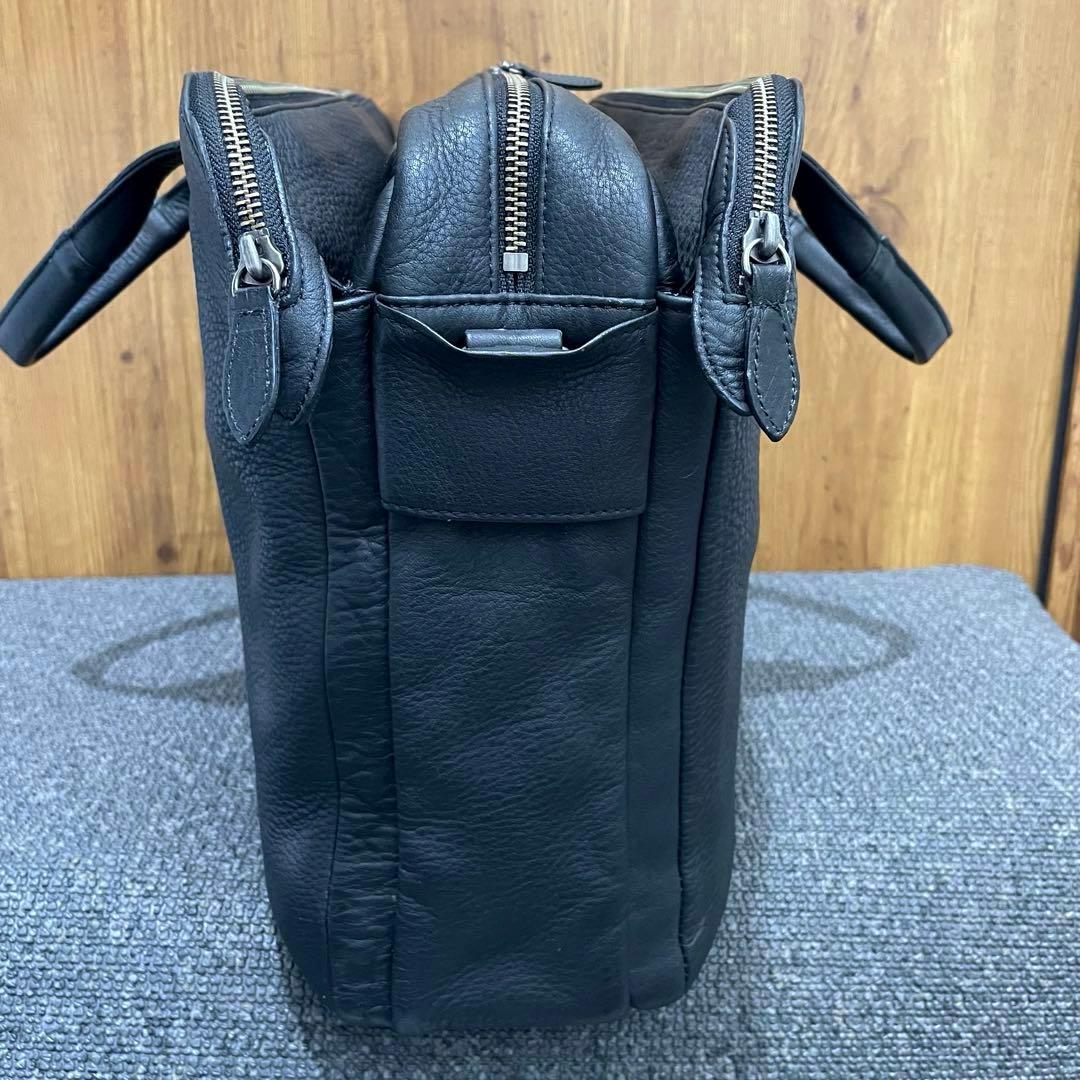 シボ革 ✨ ポーターウィズ 黒2way 3層 大容量A4オールレザー ビジネス