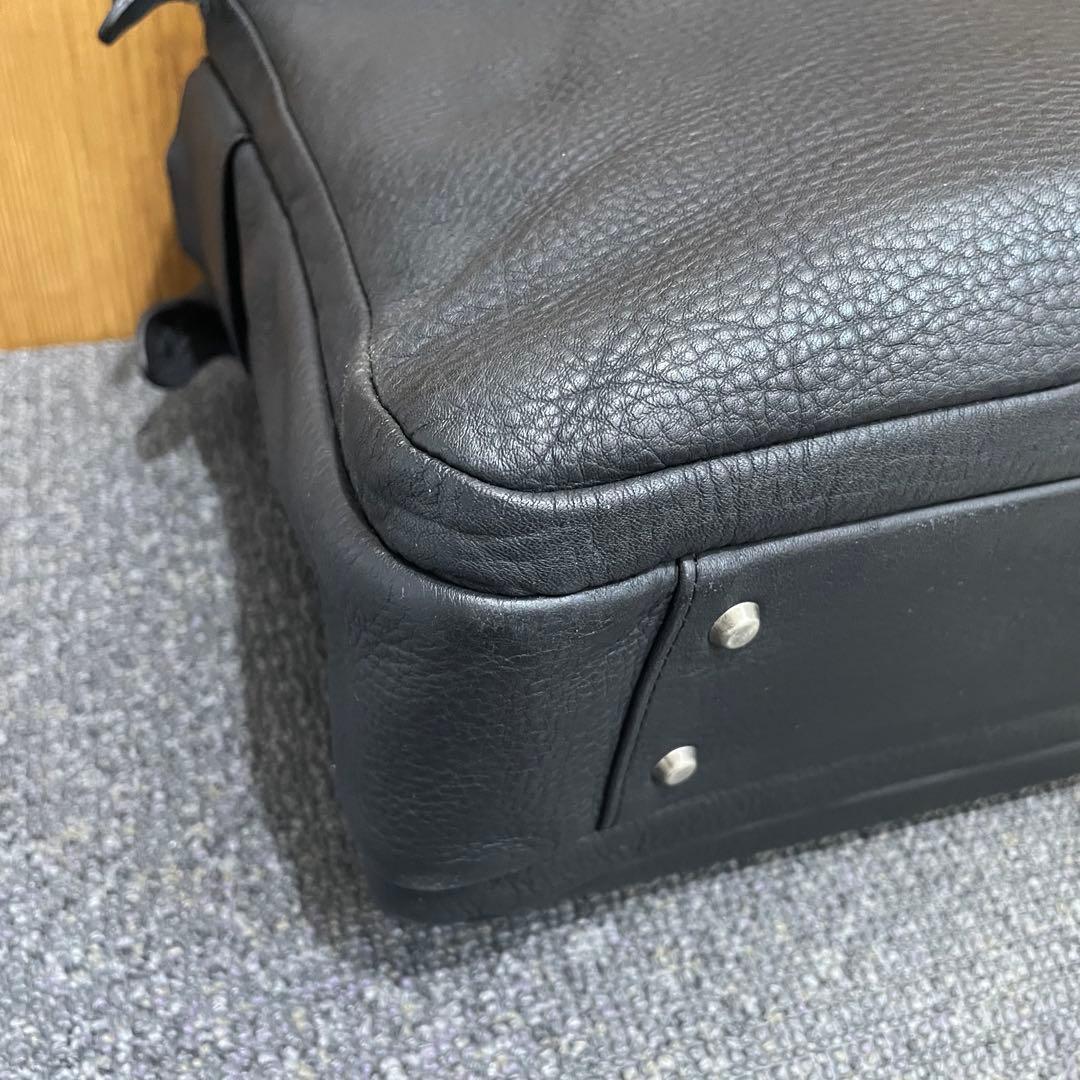 シボ革 ✨ ポーターウィズ 黒2way 3層 大容量A4オールレザー ビジネス