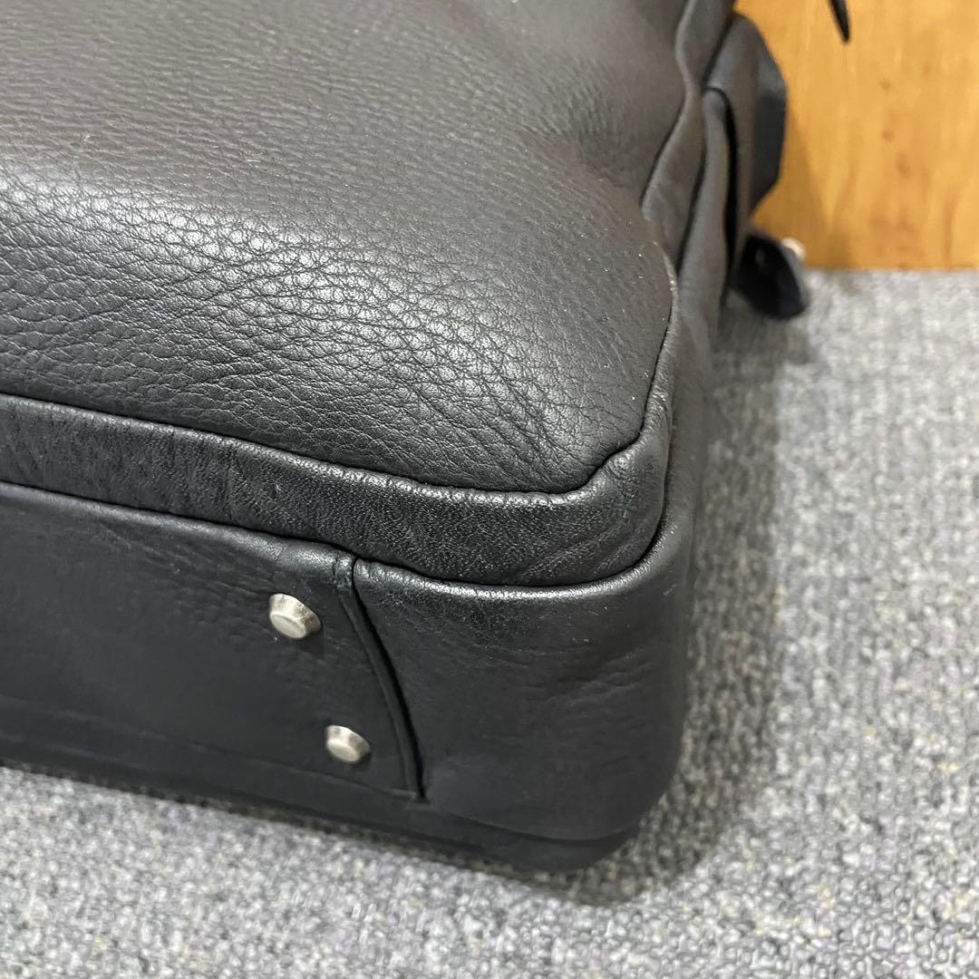 シボ革 ✨ ポーターウィズ 黒2way 3層 大容量A4オールレザー ビジネス