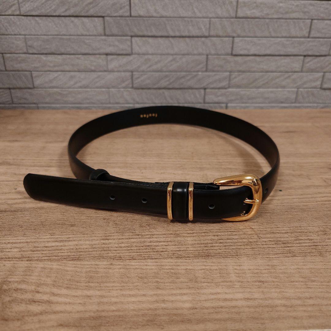 foufou フーフー グランドマザーベルト レザー ブラック