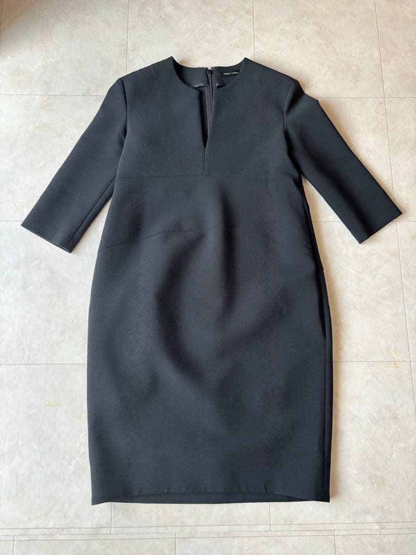 ヨーコチャン スリットライン　七分袖ワンピース　38