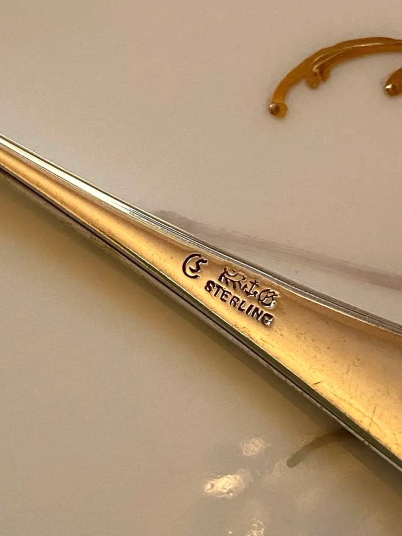 【米国／Gorham】純銀 スターリングシルバー／アイスクリームスプーン ６本