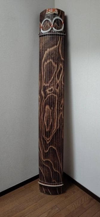 中古 お琴 筝 13絃 １３絃 油単とカバーをつけて その１