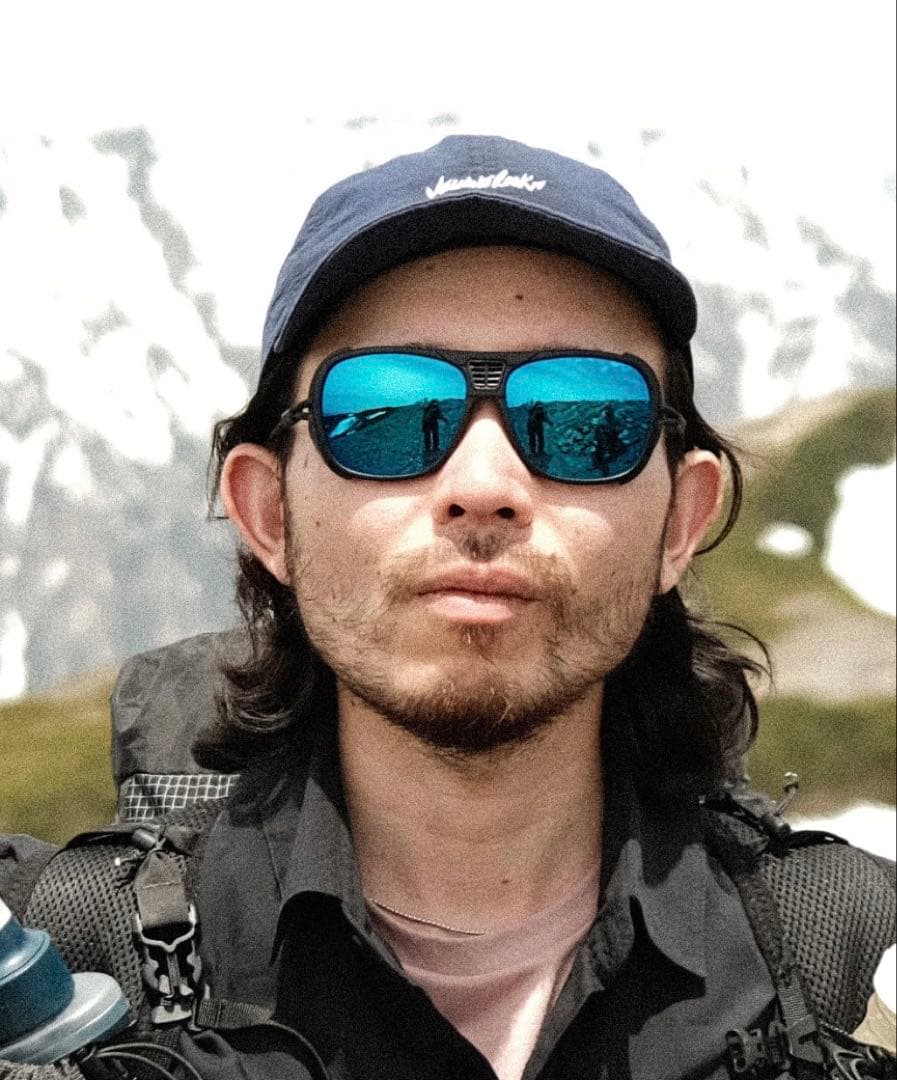 OMBRAZ LEGGERO CHARCOAL×BLUE MIRROR LENS