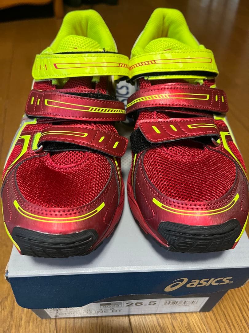 asics 野球トレーニングシューズ26.5cm 赤/黄