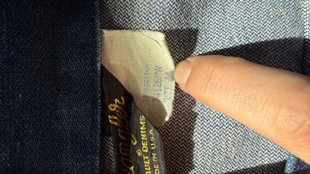 80s WRANGLER 126MJデニムジャケット44三角黒タグUSA製