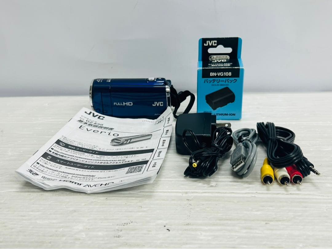 ★美品★ JVC Everio GZ-E50 ビデオカメラ 付属品一式　168