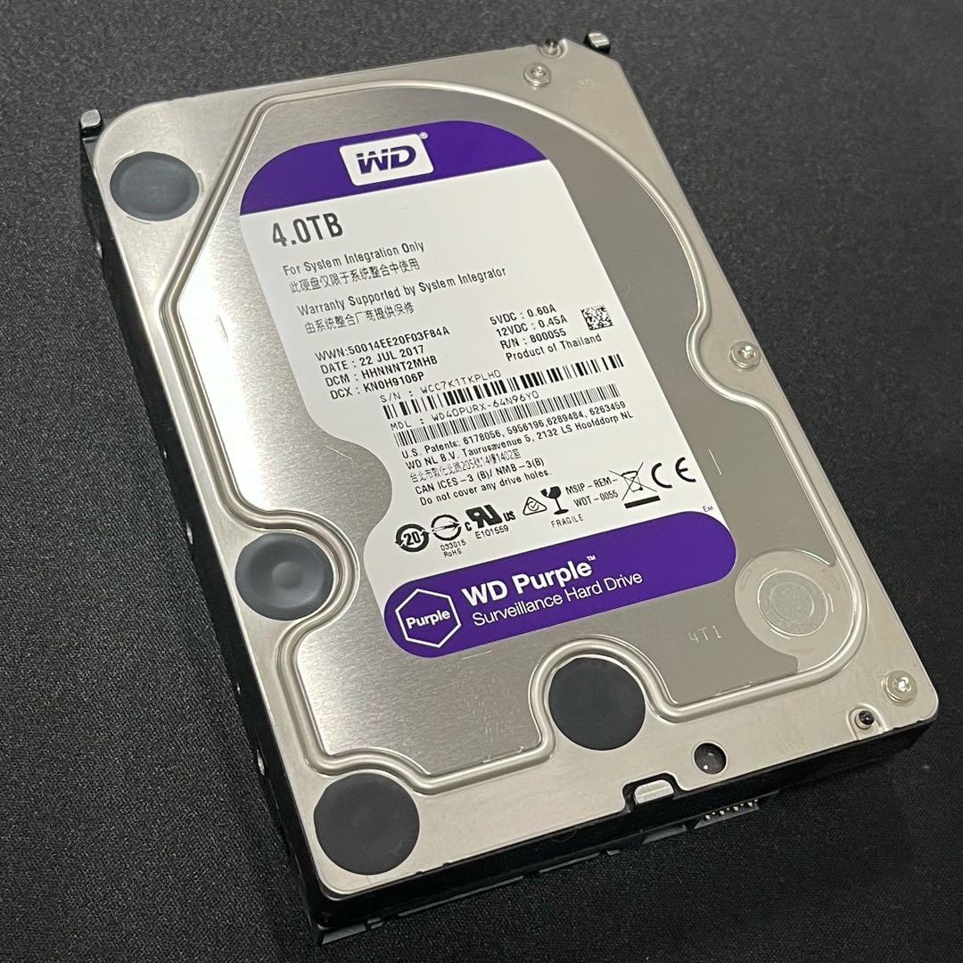 WD Purple 4TB 内蔵型ハードディスクドライブ　6649h