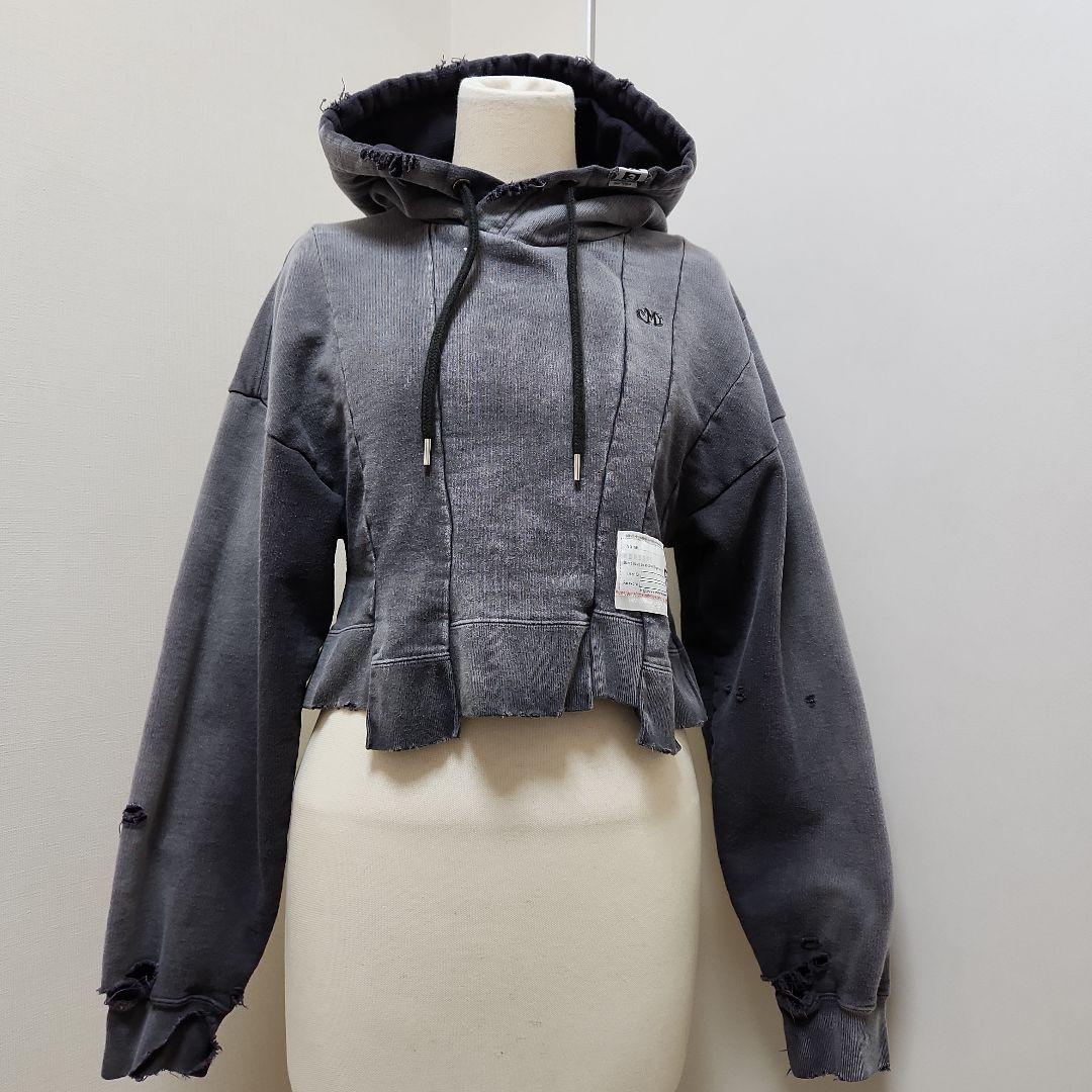 【メゾンミハラヤスヒロMMY24-25aw】クロップドパーカー/ダメージ加工36