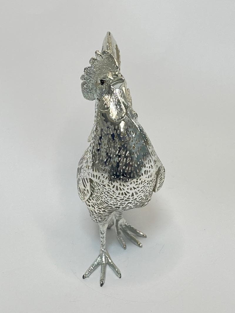 クリストフル リュミエール コレクション 雄鶏 ニワトリ シルバー フィギュリン