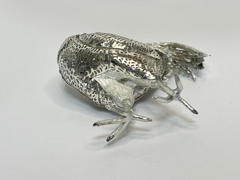 クリストフル リュミエール コレクション 雄鶏 ニワトリ シルバー フィギュリン