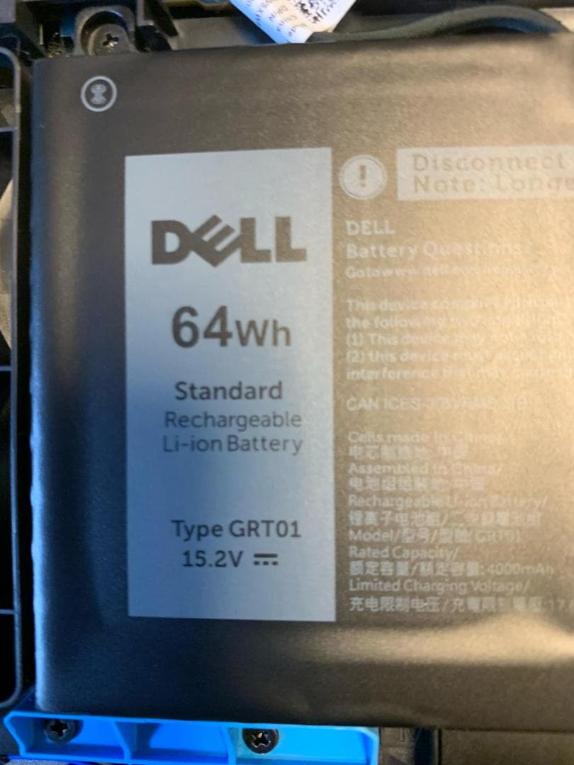新商品 DELL 64Wh リチウムイオンバッテリー GRT01