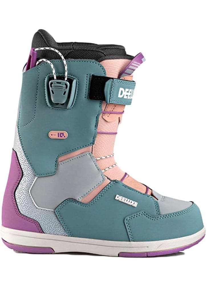 DEELUXE 女性用スノーボードブーツ ターコイズ/ピンク