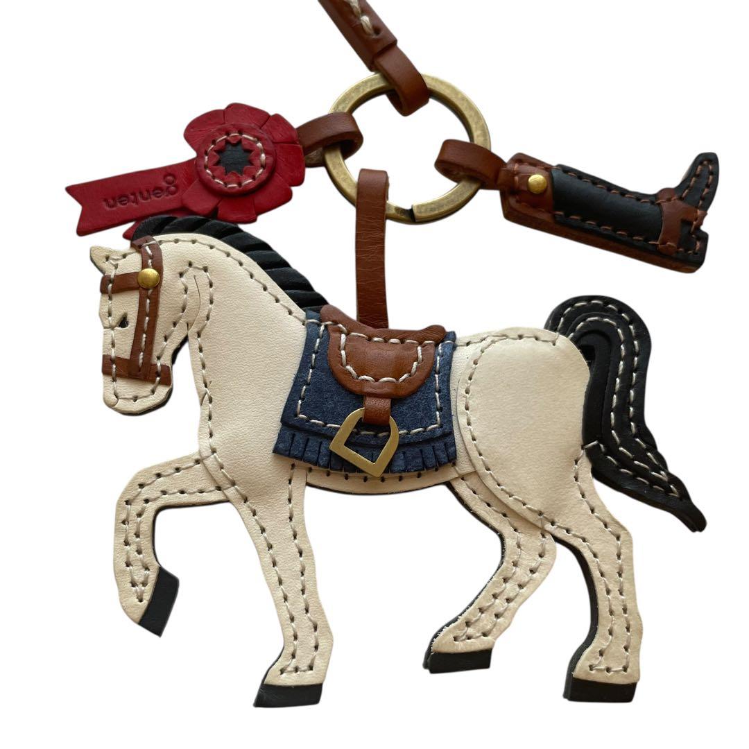 美品 genten ゲンテン ワクワクチャーム 白馬 2026年 干支