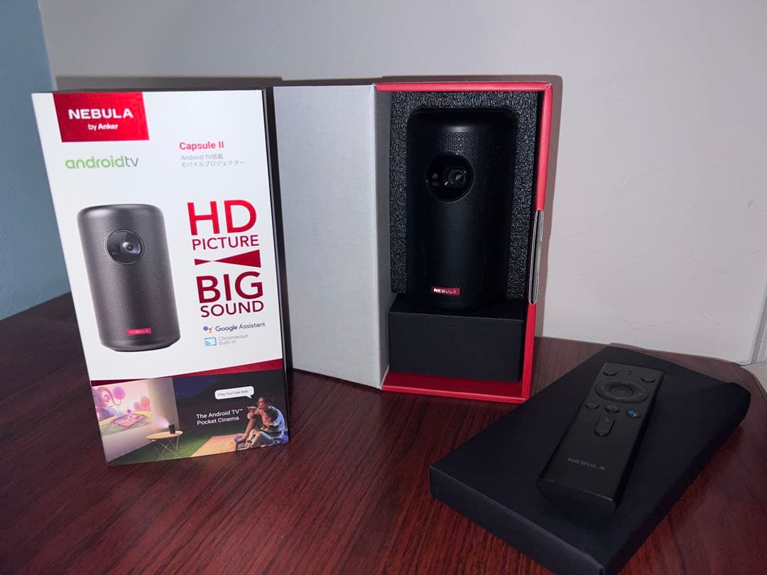 NEBULA Capsule II Android TV プロジェクター本体美品