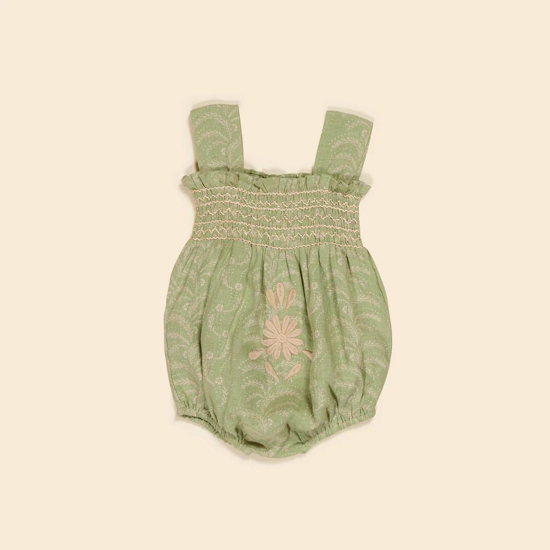 【新品未使用】apolina ロンパース　6-12m