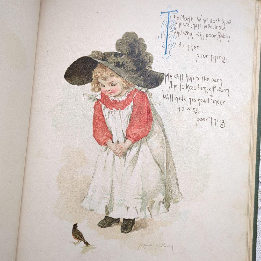 超稀少1891アンティーク絵本 洋書 児童書 ヴィクトリアン モードハンフリー