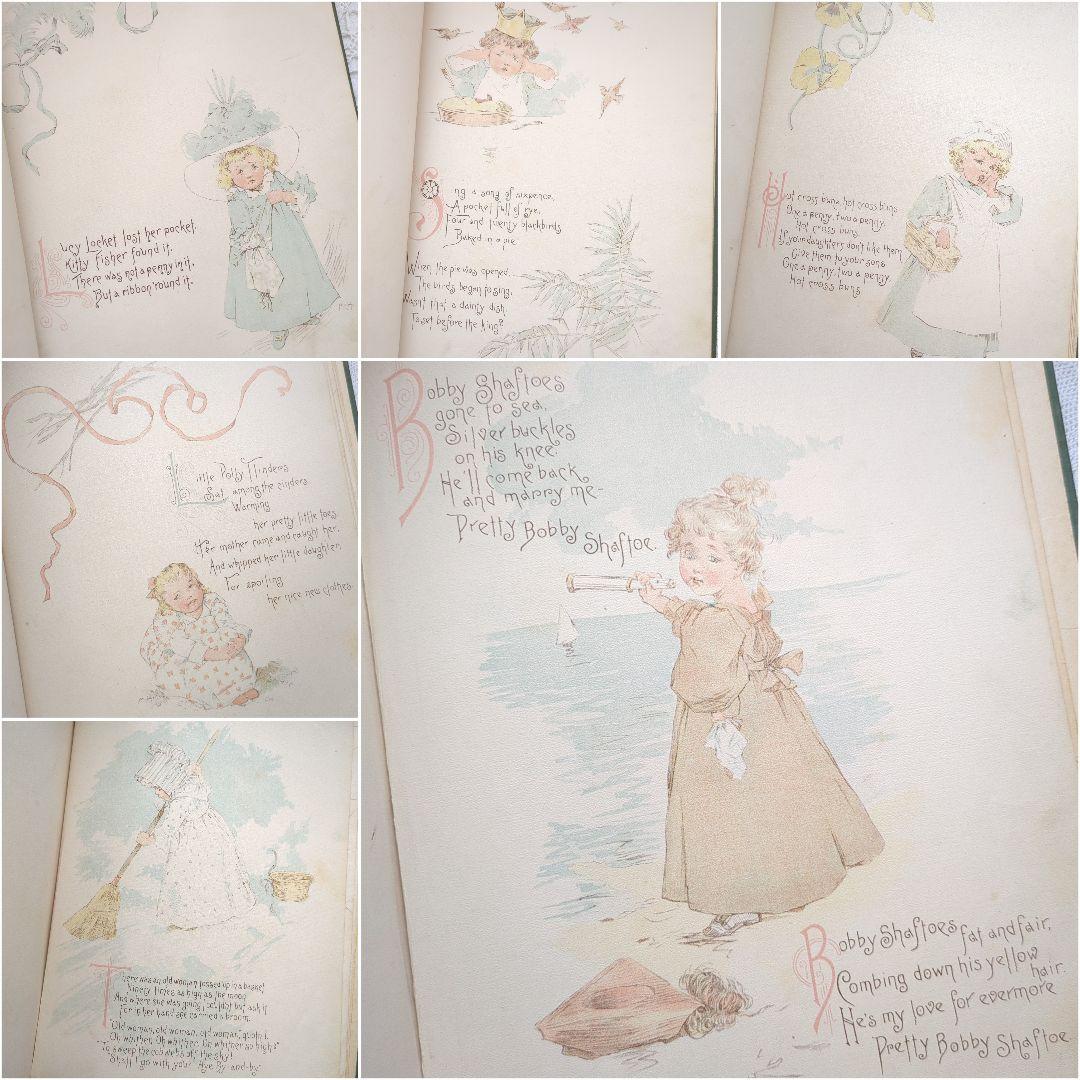 超稀少1891アンティーク絵本 洋書 児童書 ヴィクトリアン モードハンフリー