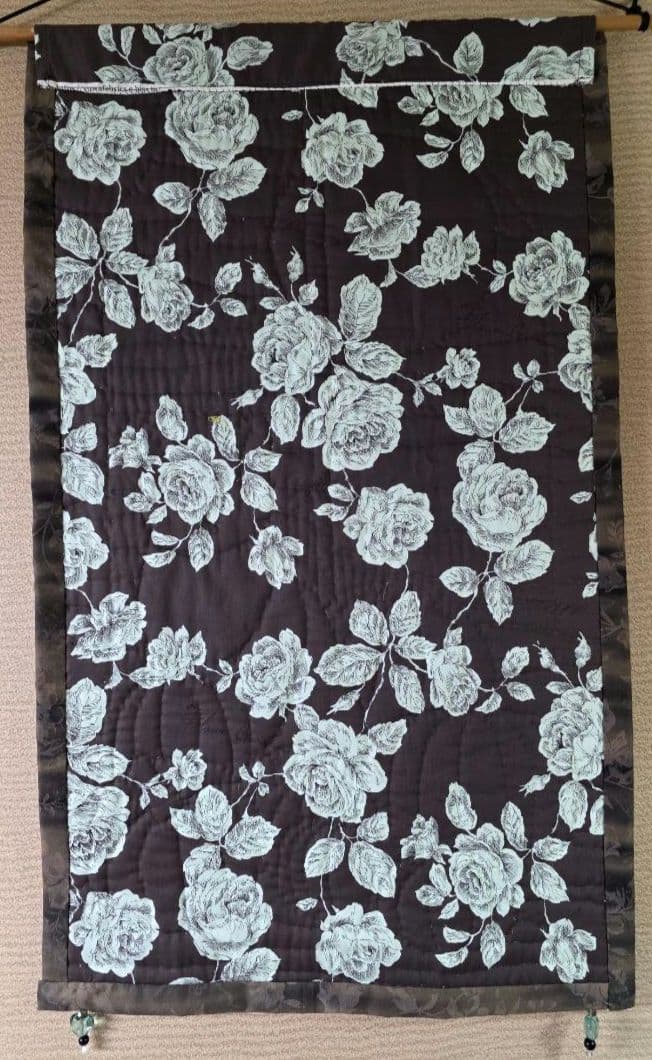 ハンドメイド ステンドグラスキルト タペストリー　ハロウィン ナイト