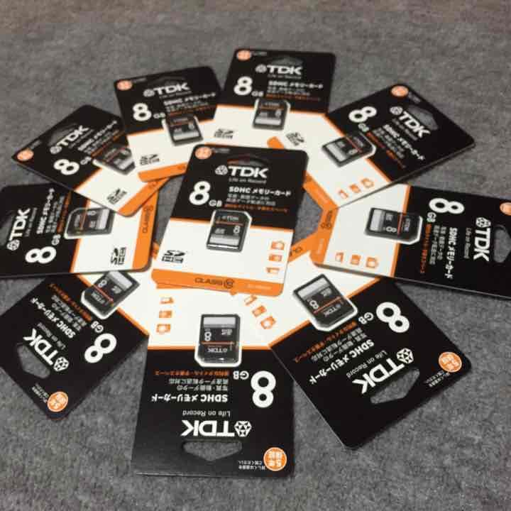 新品☆TDK メモリーカード 8GB 10個セット