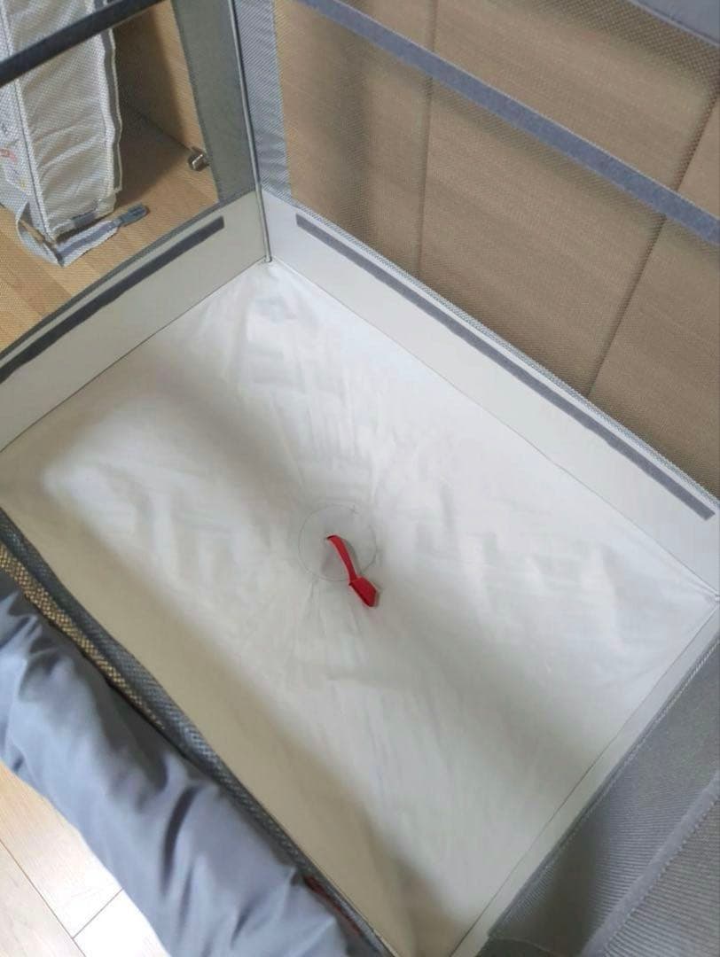 ココネルエアーAB　グレーベアー　ベビーベッド　ベビーサークル