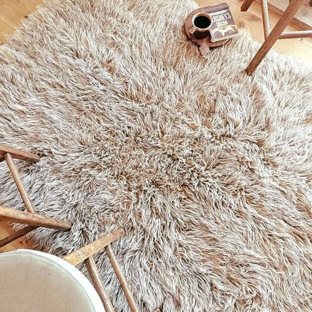 【レア】L212cm 大判！ トゥルラグ ヴィンテージラグ　ベニワレン