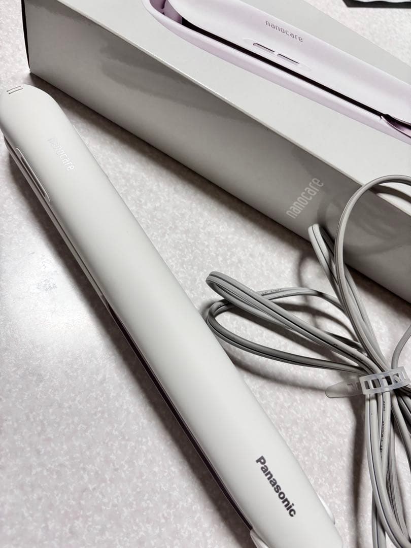 美品　Panasonic　パナソニック　ヘアアイロン　EH-HS9J　ホワイト
