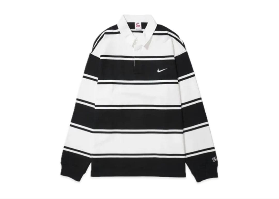 ウェア Supreme x Nike Stripe Rugby Black 25SS