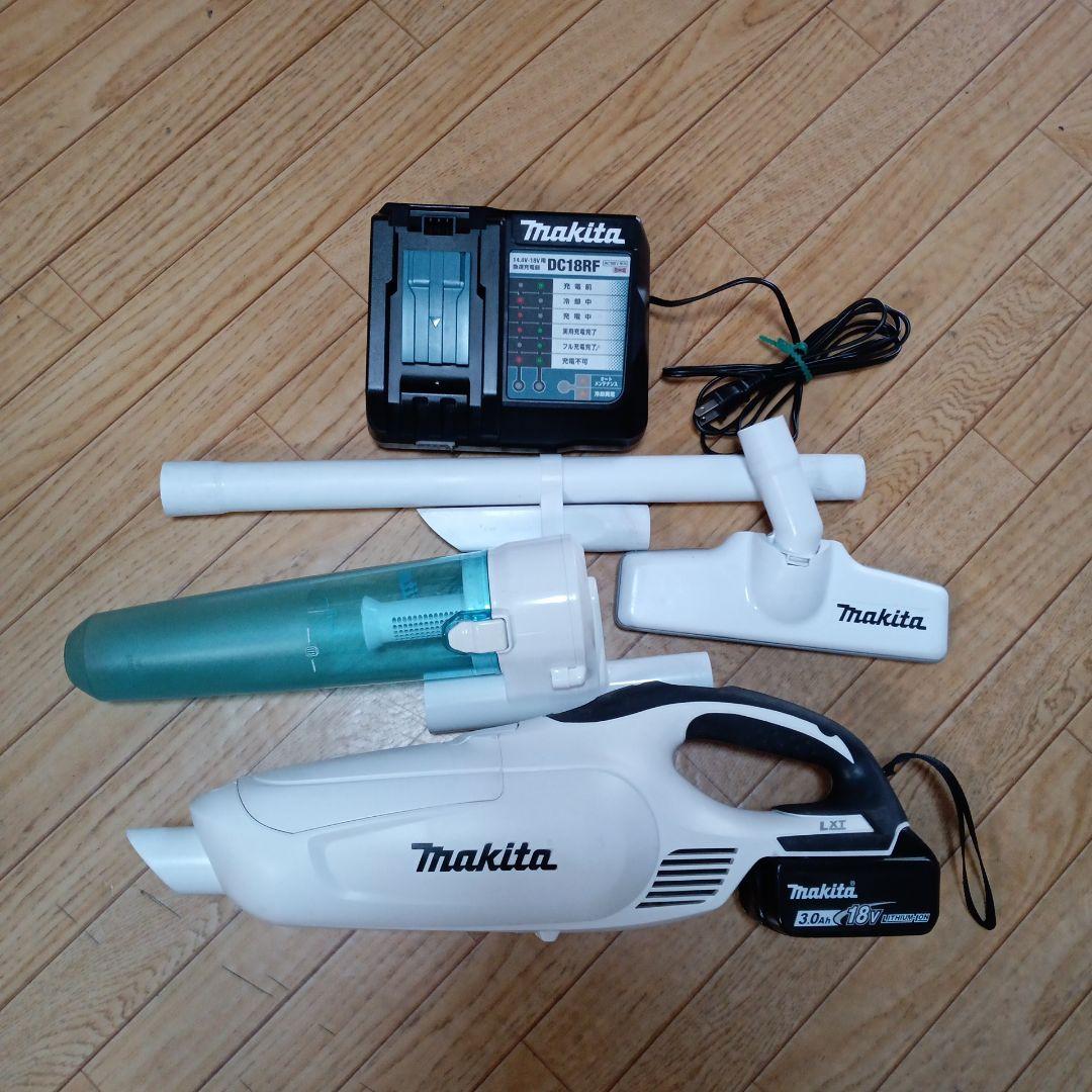 マキタ18V充電式クリーナCL−182FD純正バッテリ、急速充電器、サイクロン付