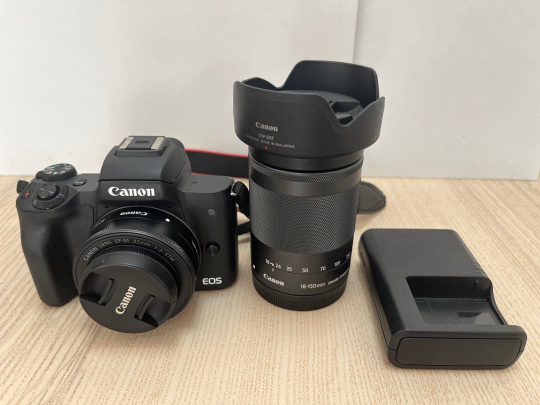 Canon EOSkissM 18-150mm EF-M 22mm レンズ2式付
